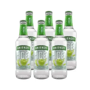 Six Pack Smirnoff Ice Green Apple Lata 350 Ml